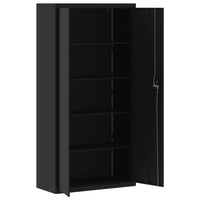 Thumbnail for Aktenschrank Schwarz 90x40x180 cm Stahl