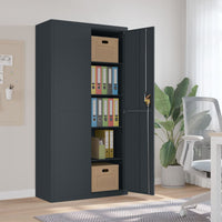 Thumbnail for Aktenschrank Anthrazit 90x40x180 cm Stahl