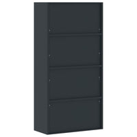 Thumbnail for Aktenschrank Anthrazit und Rot 90x40x180 cm Stahl