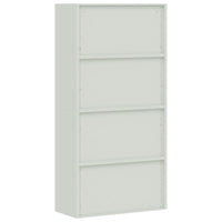 Thumbnail for Aktenschrank Hellgrau und Blau 90x40x180 cm Stahl
