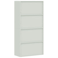 Thumbnail for Aktenschrank Hellgrau und Dunkelgrau 90x40x180 cm Stahl