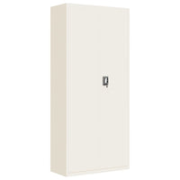 Thumbnail for Aktenschrank Weiß 90x40x200 cm Stahl