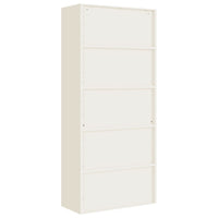 Thumbnail for Aktenschrank Weiß 90x40x200 cm Stahl