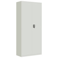 Thumbnail for Aktenschrank Hellgrau 90x40x200 cm Stahl
