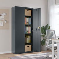 Thumbnail for Aktenschrank Anthrazit 90x40x200 cm Stahl