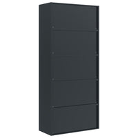 Thumbnail for Aktenschrank Anthrazit und Rot 90x40x200 cm Stahl