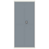 Thumbnail for Aktenschrank Hellgrau und Dunkelgrau 90x40x200 cm Stahl