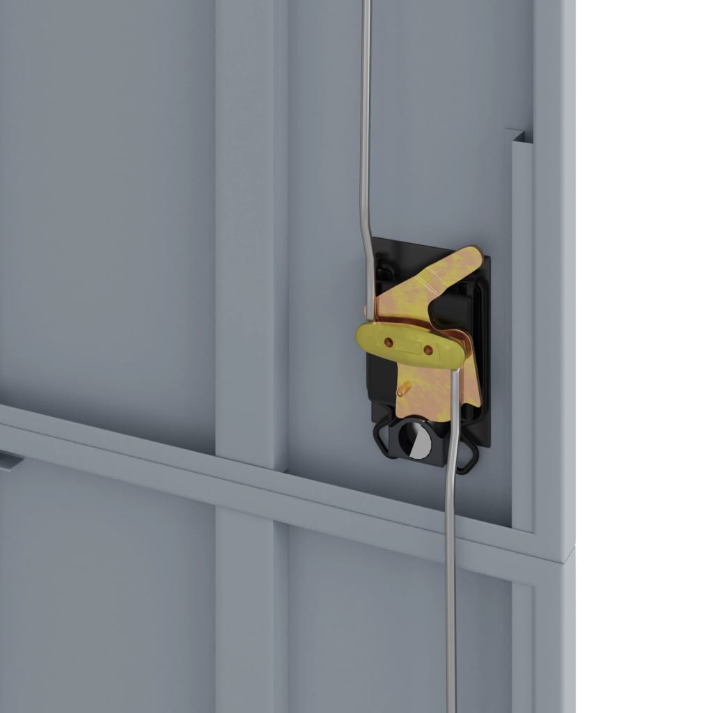 Aktenschrank Hellgrau und Dunkelgrau 90x40x200 cm Stahl