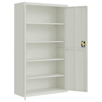Thumbnail for Aktenschrank Hellgrau 105x40x180 cm Stahl