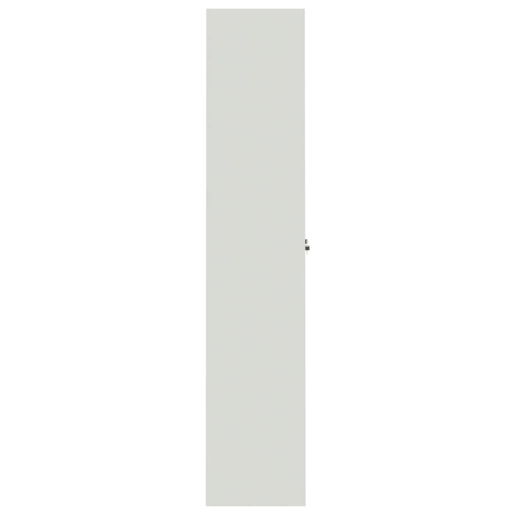 Aktenschrank Hellgrau 105x40x180 cm Stahl