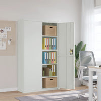 Thumbnail for Aktenschrank Hellgrau 105x40x180 cm Stahl