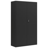 Thumbnail for Aktenschrank Schwarz 105x40x180 cm Stahl
