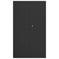 Thumbnail for Aktenschrank Schwarz 105x40x180 cm Stahl