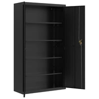 Thumbnail for Aktenschrank Schwarz 105x40x180 cm Stahl