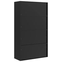 Thumbnail for Aktenschrank Schwarz 105x40x180 cm Stahl