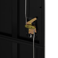 Thumbnail for Aktenschrank Schwarz 105x40x180 cm Stahl