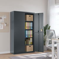 Thumbnail for Aktenschrank Anthrazit 105x40x180 cm Stahl