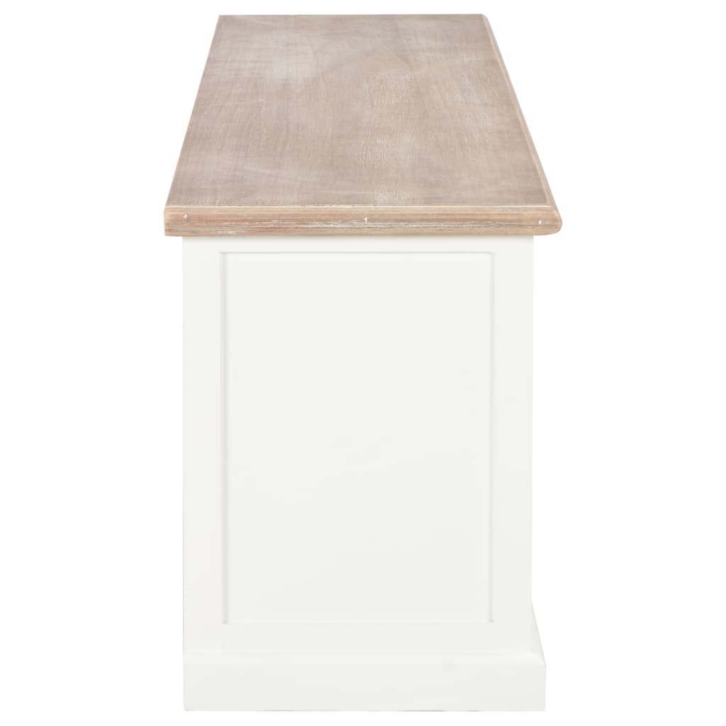 TV-Schrank Weiß 110x30x40 cm Holzwerkstoff