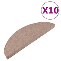 Thumbnail for Stufenmatten Selbstklebend 10 Stk. Beige 56x17x3 cm