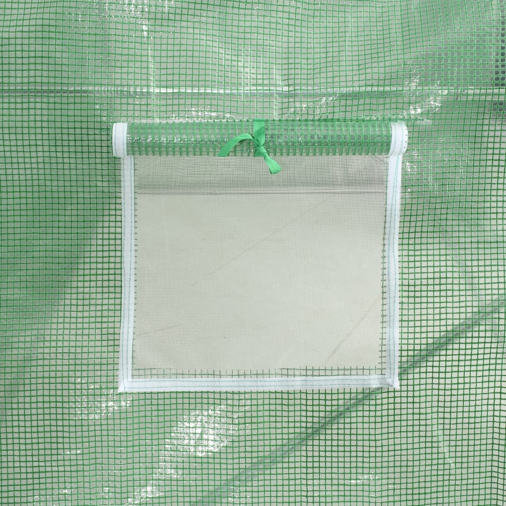 Gewächshaus mit Stahlrahmen Grün 8 m² 4x2x2 m