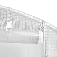 Thumbnail for Gewächshaus mit Stahlrahmen Weiß 30 m² 10x3x2 m