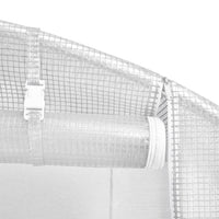 Thumbnail for Gewächshaus mit Stahlrahmen Weiß 60 m² 20x3x2 m