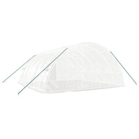 Thumbnail for Gewächshaus mit Stahlrahmen Weiß 36 m² 6x6x2,85 m