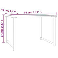 Thumbnail for Gartentisch Anthrazit 55x40x37 cm Stahl