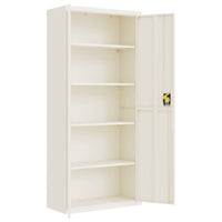 Thumbnail for Aktenschrank Weiß 90x40x240 cm Stahl