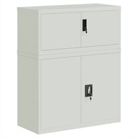 Thumbnail for Aktenschrank Hellgrau 90x40x110 cm Stahl