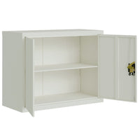 Thumbnail for Aktenschrank Hellgrau 90x40x110 cm Stahl