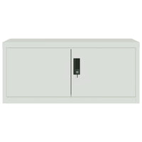 Thumbnail for Aktenschrank Hellgrau 90x40x130 cm Stahl