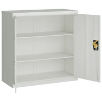 Thumbnail for Aktenschrank Hellgrau 90x40x130 cm Stahl