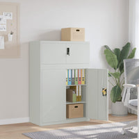 Thumbnail for Aktenschrank Hellgrau 90x40x130 cm Stahl