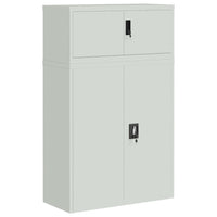 Thumbnail for Aktenschrank Hellgrau 90x40x145 cm Stahl