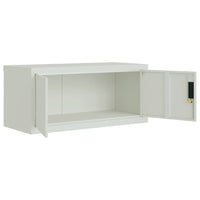 Thumbnail for Aktenschrank Hellgrau 90x40x145 cm Stahl