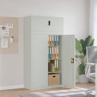 Thumbnail for Aktenschrank Hellgrau 90x40x180 cm Stahl