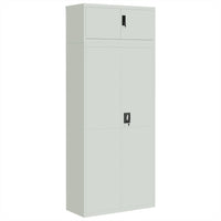 Thumbnail for Aktenschrank Hellgrau 90x40x220 cm Stahl