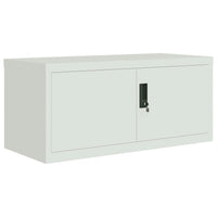 Thumbnail for Aktenschrank Hellgrau 90x40x220 cm Stahl