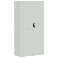 Thumbnail for Aktenschrank Hellgrau 90x40x220 cm Stahl