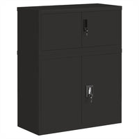 Thumbnail for Aktenschrank Schwarz 90x40x110 cm Stahl