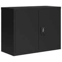 Thumbnail for Aktenschrank Schwarz 90x40x110 cm Stahl