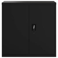 Thumbnail for Aktenschrank Schwarz 90x40x130 cm Stahl