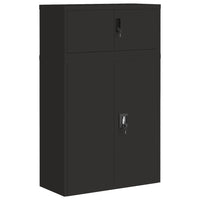 Thumbnail for Aktenschrank Schwarz 90x40x145 cm Stahl