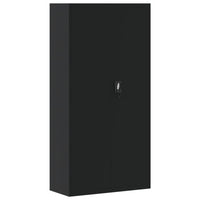 Thumbnail for Aktenschrank Schwarz 90x40x220 cm Stahl