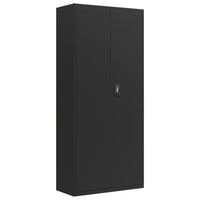 Thumbnail for Aktenschrank Schwarz 90x40x240 cm Stahl