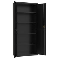 Thumbnail for Aktenschrank Schwarz 90x40x240 cm Stahl