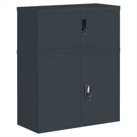 Thumbnail for Aktenschrank Anthrazit 90x40x110 cm Stahl