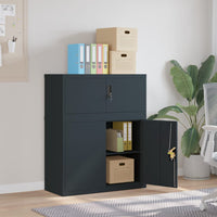 Thumbnail for Aktenschrank Anthrazit 90x40x110 cm Stahl