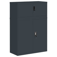 Thumbnail for Aktenschrank Anthrazit 90x40x130 cm Stahl
